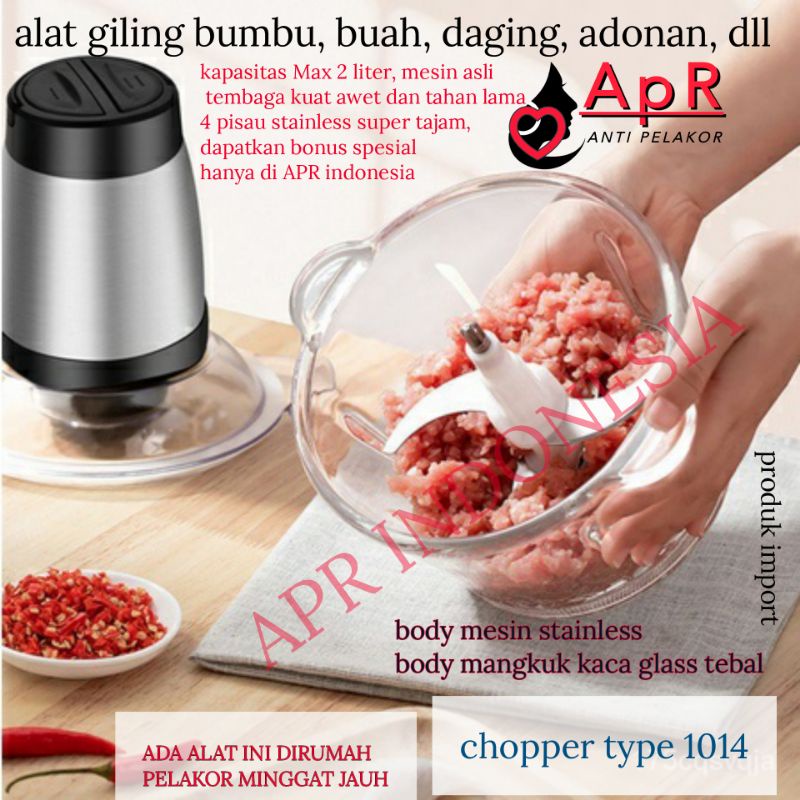 Jual Blender Chopper Penggiling Daging Sayur Buah Bumbu Adonan Meat ...