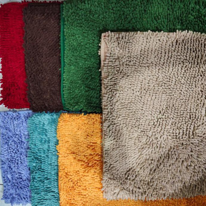 Keset Cendol / Keset Kaki Tebal / Keset Premium Qwality Anti Slip - Hijau Stabilo