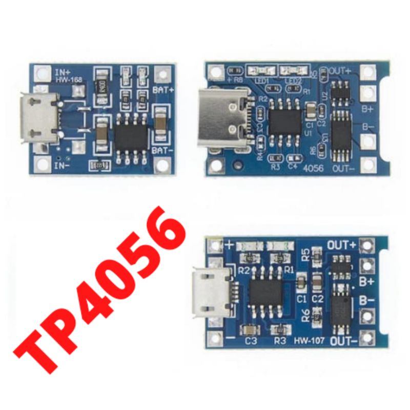 5V 1A TYPE-C Micro USB 18650 TP4056+Proteksi TC4056A Modul Pengisi Daya Papan Pengisi Daya Baterai L