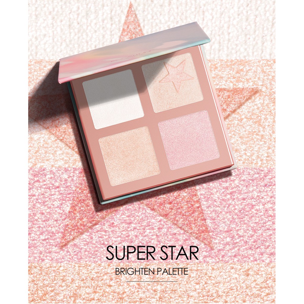 (READY &amp; ORI!) Focallure 4 Colors Highlighter Superstar Super Star - FA63 FA 63 waterproof terbaru viral