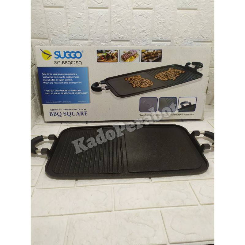 BBQ PAN SUGGO - Grill pan Panjang - Griller Panjang - TEFLON GRILL BBQ