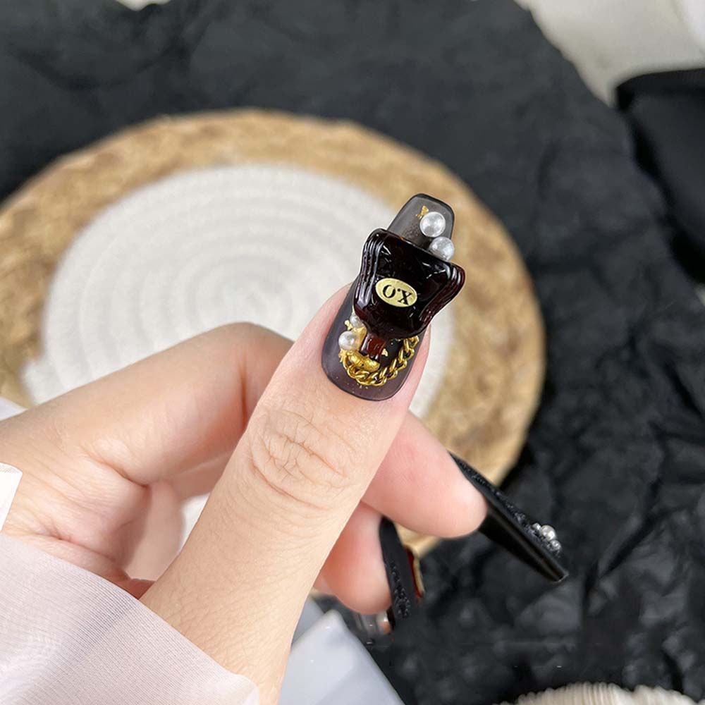 MXBEAUTY Mini Wine bottle Nail Decoration Retro Manicure Tool Nail Art Jewelry Luxurious Charm INS-style Japanese XO Wine Red Wine DIY Ornaments