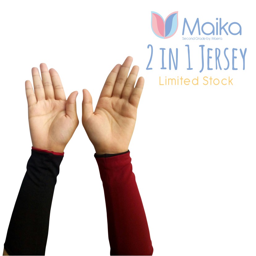 Manset Tangan Bolak Balik Pendek Bahan Spandek By Maika