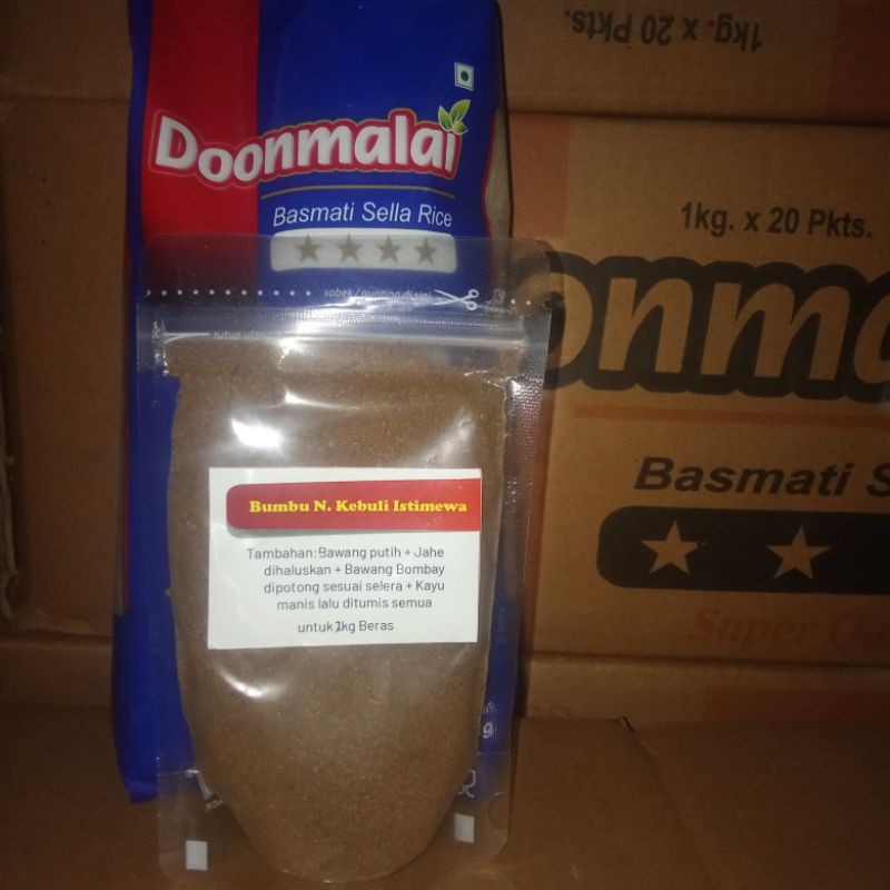 

Beras basmati doonmalai dan bumbu nasi kebuli