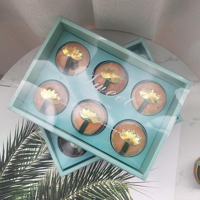 

Mooncake Box Dome 6 Sweet Blue/Pink with paperbag (SET) dus moon cake bakernbar99 Juara