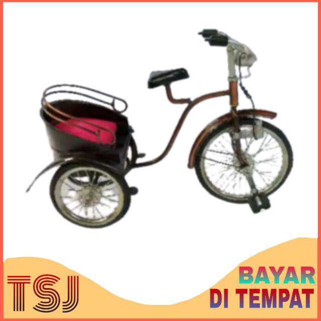 Miniatur Sepeda Medan Bahan Besi