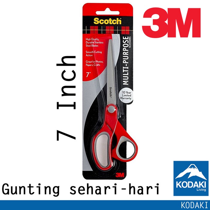 

CODES0X-95 3M 1427 Scotch Gunting sedang Pemotong kertas Scissor 7 Inch