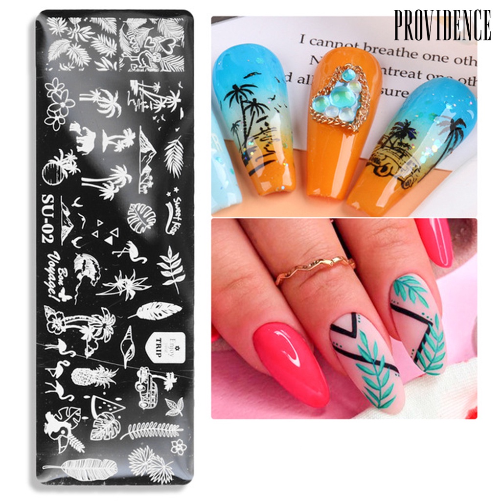 Providence Plat Stempel Desain Wajah Manusia Bahan Stainless Steel Untuk Nail Art / Manicure