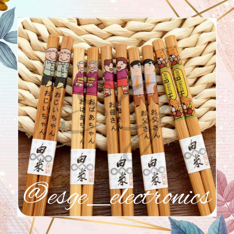 ESGE SET SUMPIT BAMBU JEPANG EDISI FAMILY KELUARGA SET CHOPSTICKS SUMPIT MELANIN SUMPIT MIE AYAM SUMPIT MAKAN ALAT MAKAN SUMPIT JEPANG IMPORT SUMPIT MAKAN ANAK SUMPIT ANAK SUMPIT UNIK SUMPIT LUCU SUMPIT CANTIK SUMPIT KAYU SUMPIT MODEL JEPANG SUMPIT KADO