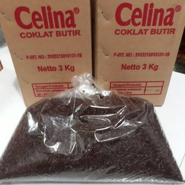 

Meses/coklat butir celina 3kg