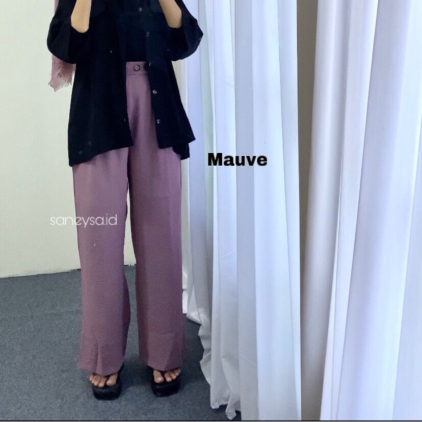 Loose Pants Crinkle Highwaist Wanita - Celana Kulot Wanita - Celana Kantor Formal - Celana Korean Trousers -Celana Anti Kusut - Celana Kerja Wanita