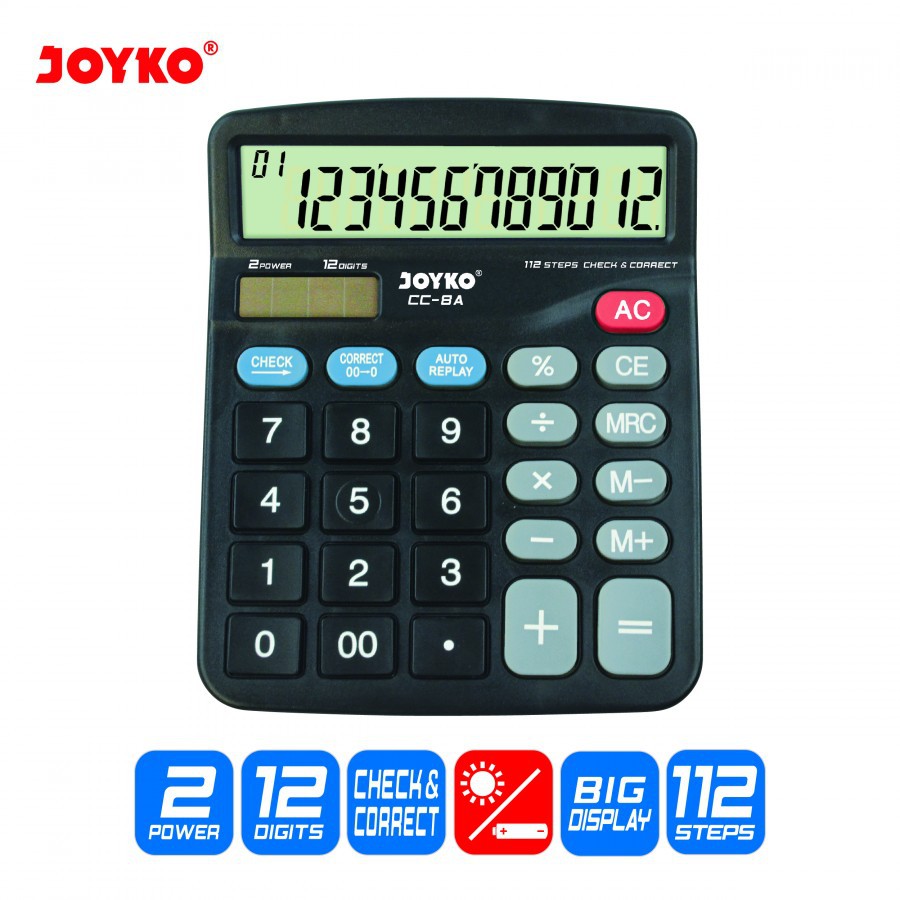 

Kalkulator/Calculator Joyko CC-8A 12 digits