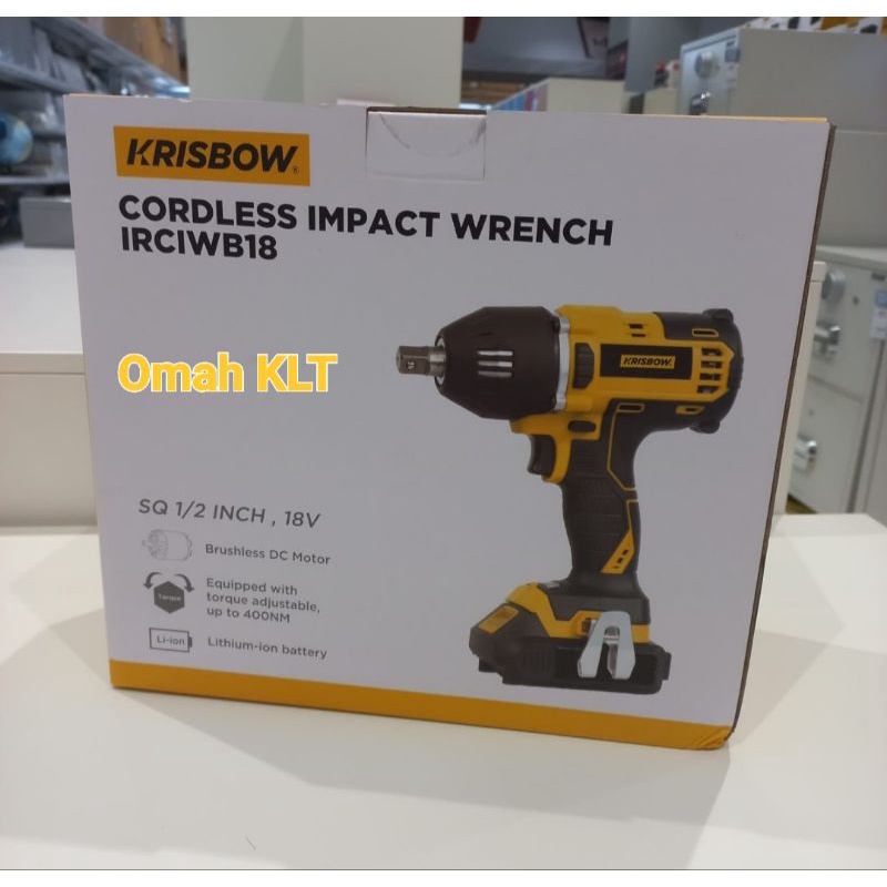 KRISBOW CORDLESS IMPACT WRENCH HEAVY DUTY 400NM 5 SPEED ORIGINAL