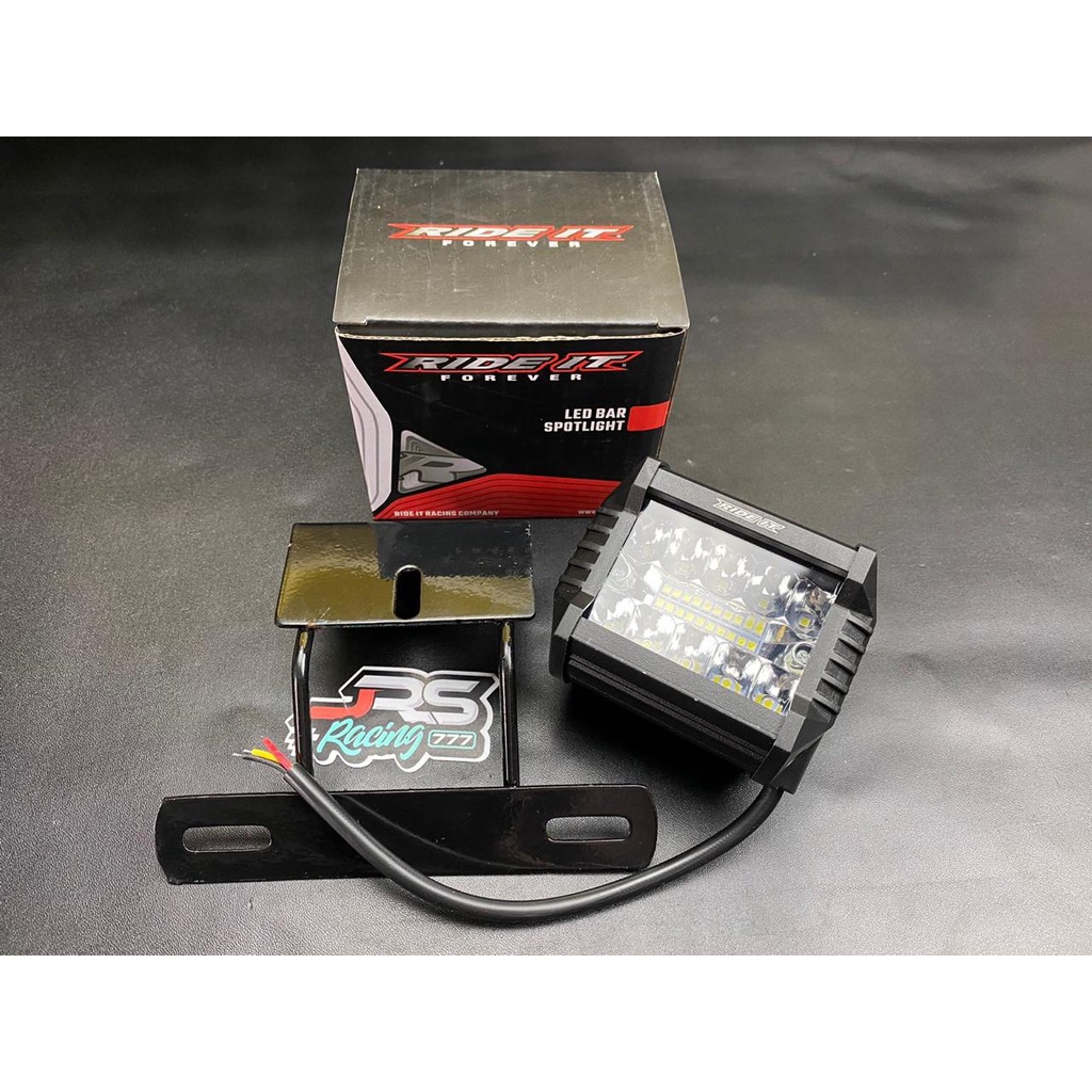 PAKET Lampu Depan  LED 6 Mata  Plus Breket Plat bawah Motor Yamaha RX king RX-Z RX + Special