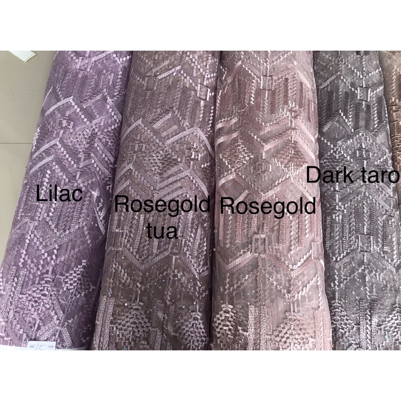 Kain tulle bordir motif SAPTO