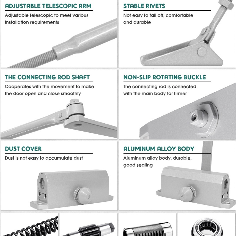 Alat Penutup Pintu Otomatis DOOR CLOSER Automatic Perlengkapan Tutup Pintu Kantor Kamar Matic Hold