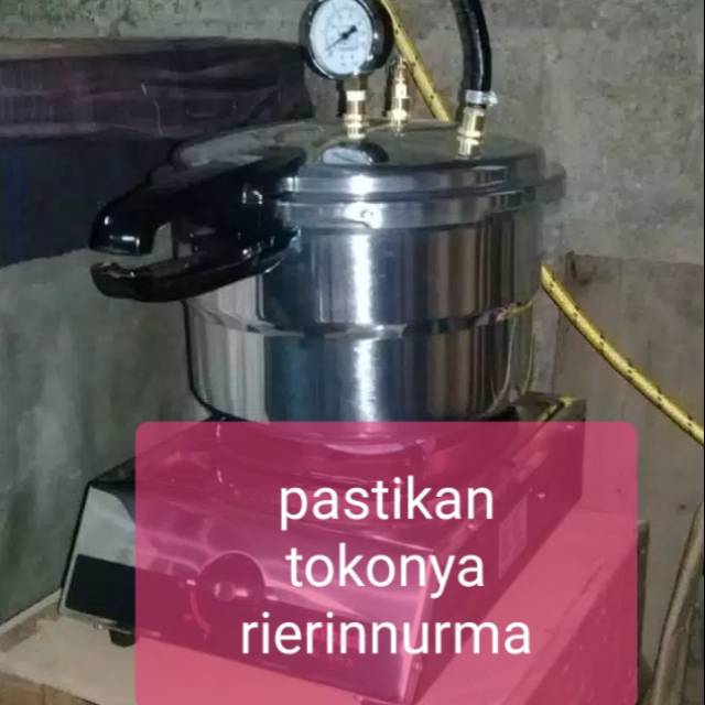 Setrika uap 12 liter+kompor lengkap 1 set