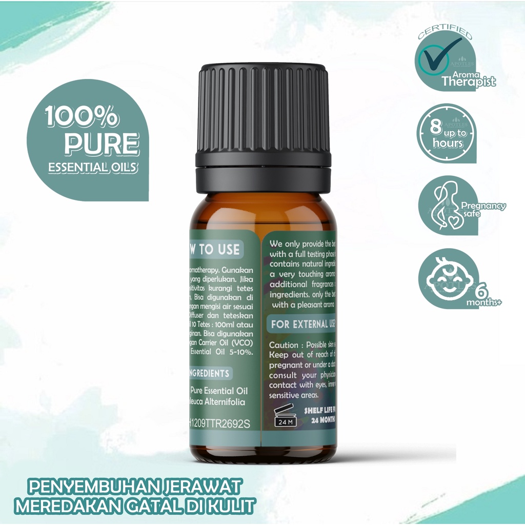 Tea Tree Essential Oil - Minyak Aromaterapi Tea Tree Pure Essential Oil 10ml