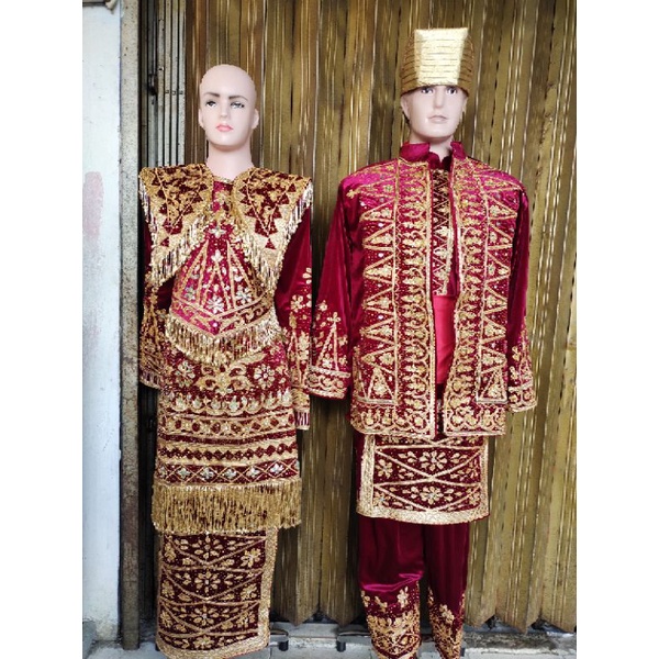 baju penganten Padang full Payet.