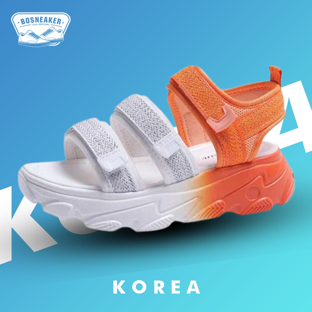 Sandal Kasual Wanita Gunung Import Sendal Korea Putih Ori Kekinian COD Murah - 824