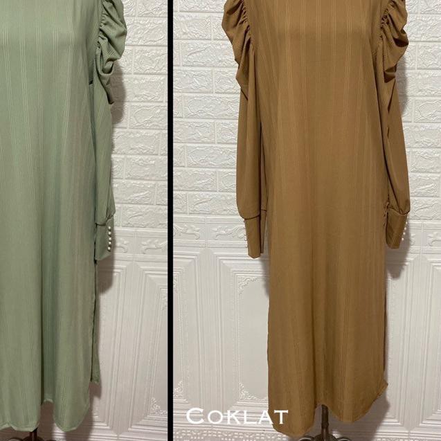 ☇ TUNIK BALON 2 POLOS TANGAN MUTIARA JUMBO XXL MELAR CANTIK ADEM GROSIR MODELLANO ♦