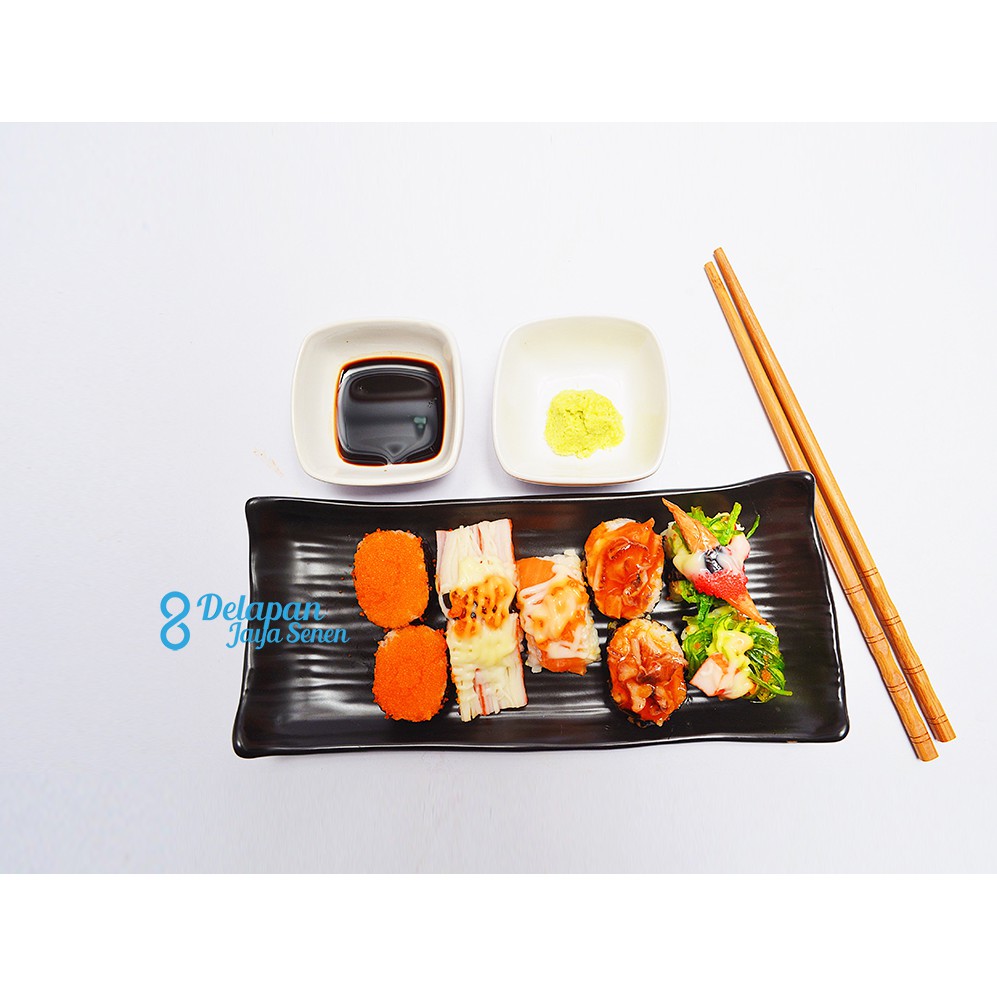 Piring Sushi | Piring Sashimi | Piring Jepang |Piring Bento Motif Batu