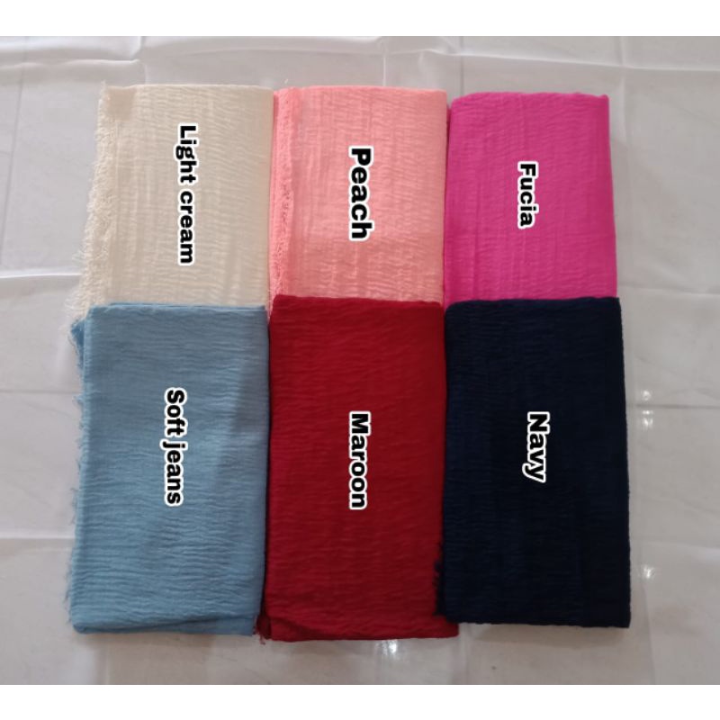 ‼️TERLARISS‼️Pashmina Lavanya Azara || Pashmina Crinckle Rawis 180x100 cm-4