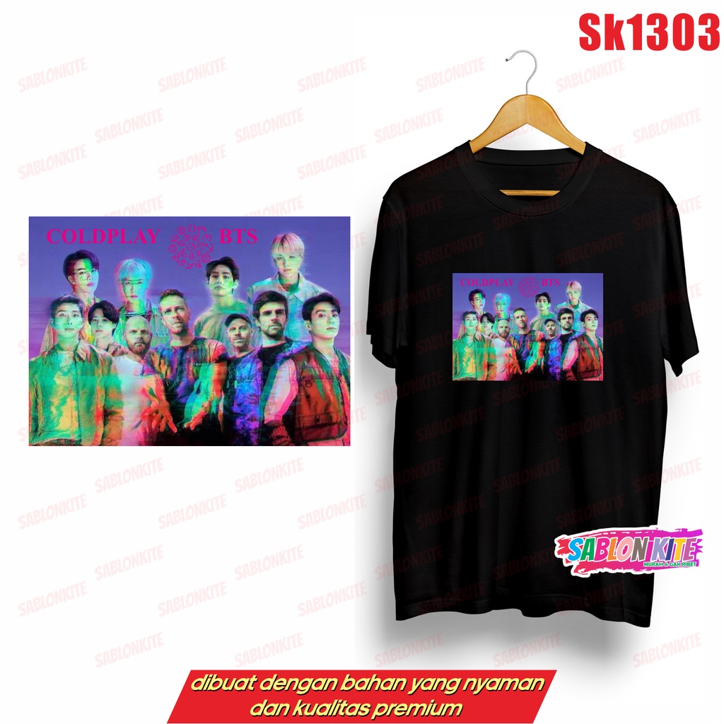 MURAH!!! KAOS KPOP X COLDPLAY KOTAK UNISEX ADA KAOS ANAK