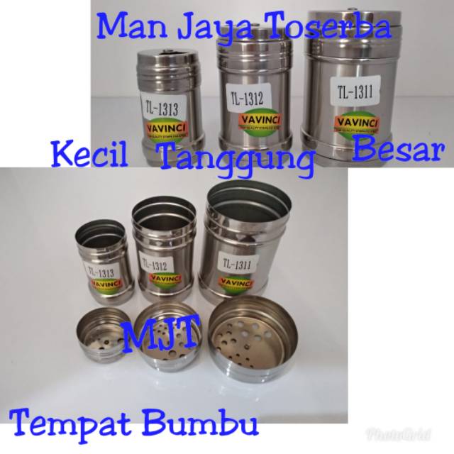 Tempat Bumbu Merica / Lada / Pepper shaker stainless /kecil