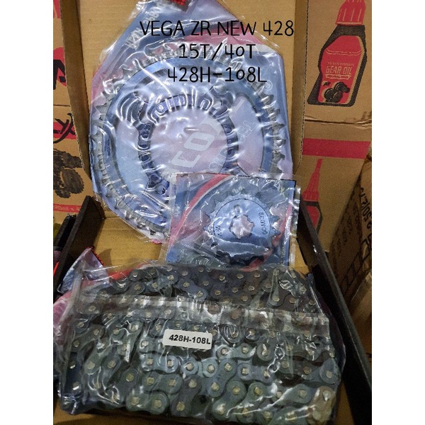 GEAR PAKET SCOYCO KUALITAS SEPUHAN CHAIN SPROCKET SET JUPZ JUPZ1 SUPRA FITNEW VEGA ZR MEGAPRO-5