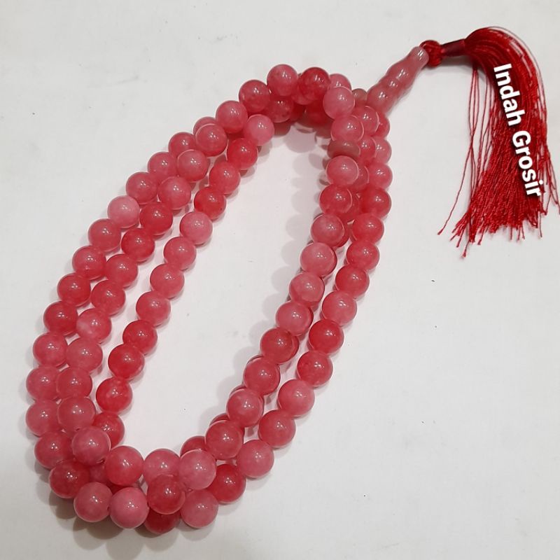 TASBIH BATU PINK ROSE QUATRZ 10MM 99BUTIR SPESIAL