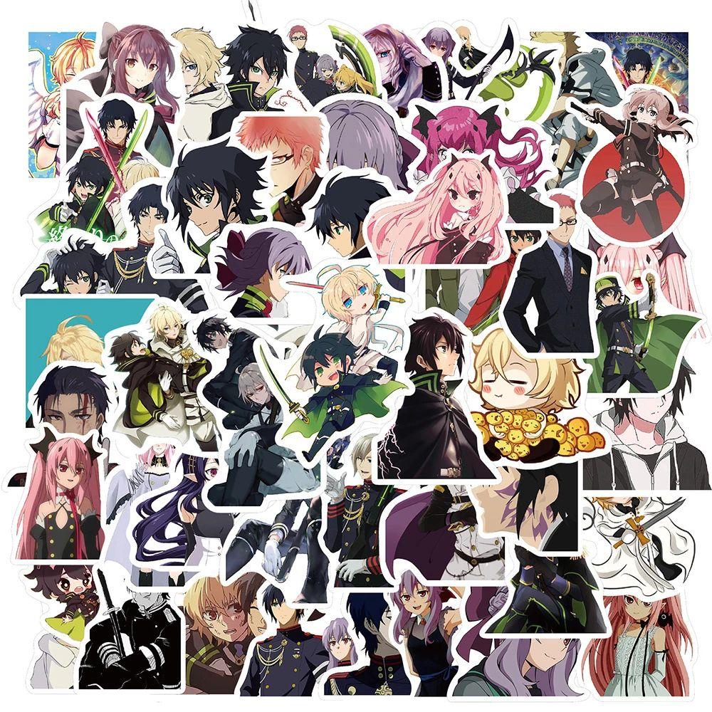 Agustina Seraph Of The End Stiker DIY Scrapbooking Tahan Air Laptop Self-Adhesive Alat Tulis Stiker Ponsel Dekorasi Graffiti Stiker