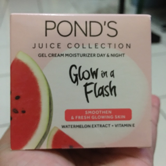 pond's glow in flash moisturizer watermelon