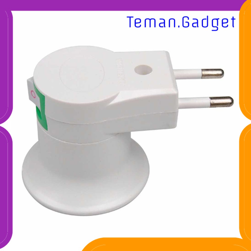 TG-DG116 FITTING E27 LAMPU BOHLAM PORTABLE EU PLUG