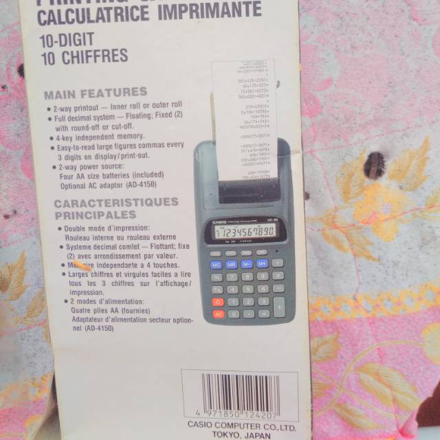 

Kalkulator Original Casio Printing type HR-8B GYB