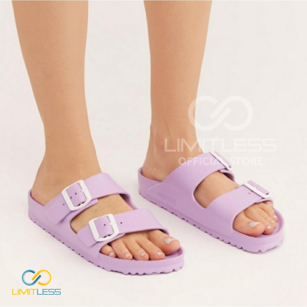Sandal Wanita Slip On Terbaru 2025 Kekinian Sendal Selop Cewek Tali Polos Slide Cewe Korea Empuk Strap
