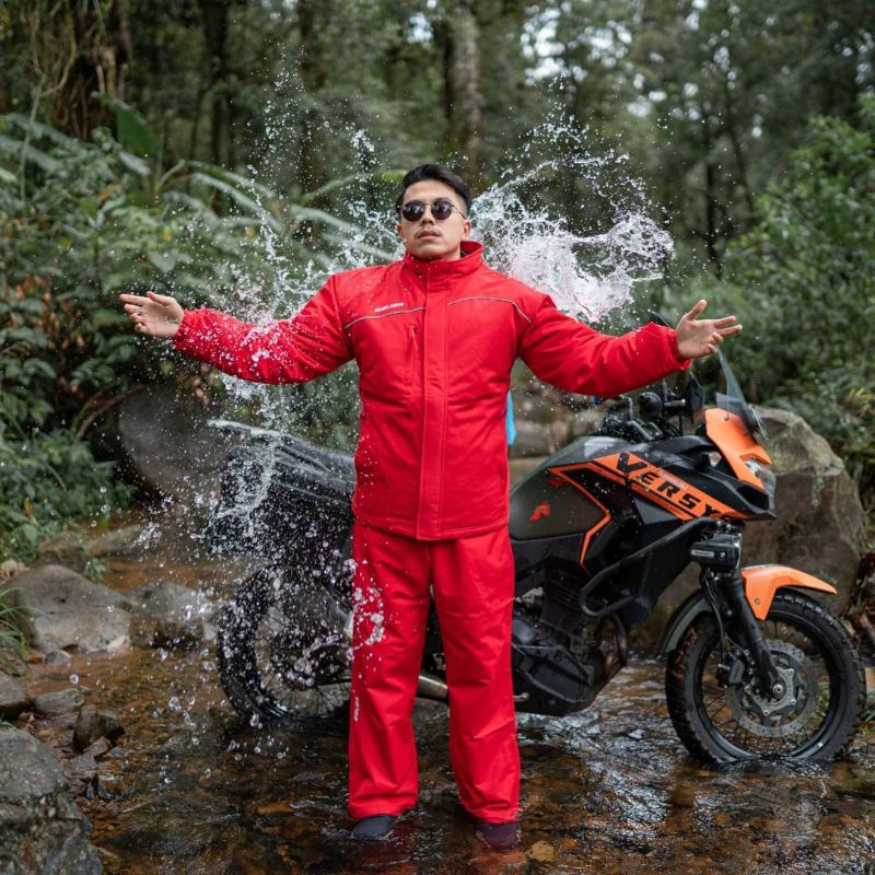 Jas hujan import Eddie Bauer Original goretex Full waterproof - raincoat 1 set eddie bauer