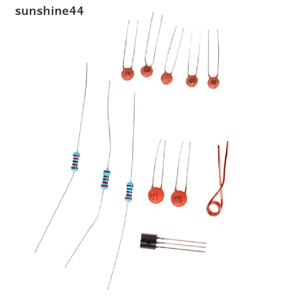 Sunshine Kit Transmitter Radio FM Stereo DIY Dengan Mikrofon DC 3V Untuk Latihan Solder