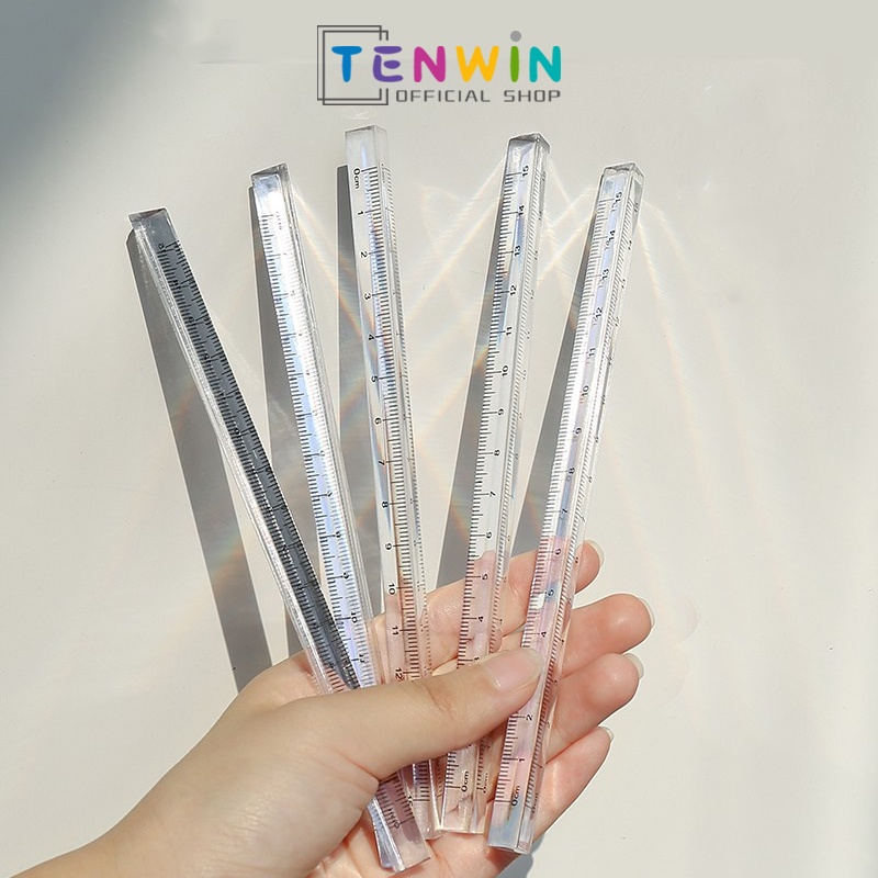 

Transparent Triangle Ruler Penggaris Segitiga Transparan Cute 15cm & 20cm A0930