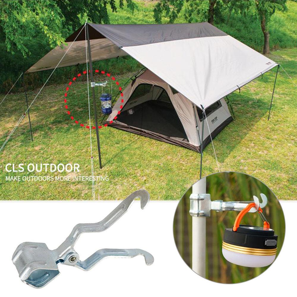 Quinton Lampu Outdoor Gantungan Hook Portable Awet Tiang Menempatkan Hook Aksesoris Tenda Tissue Gantungan Hook Kait Tenda