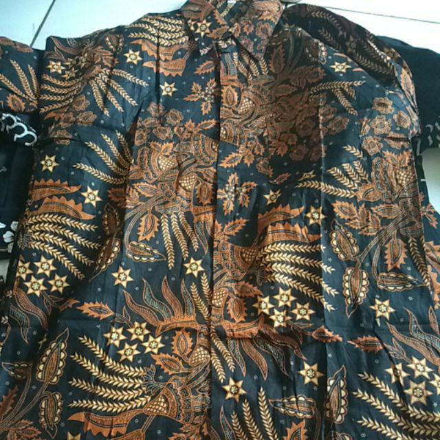 Batik Pria Lengan Panjang Kemeja Batik Pria Size M L Xl Xxl Batik Kemeja Batik Lengan Panjang Jateng