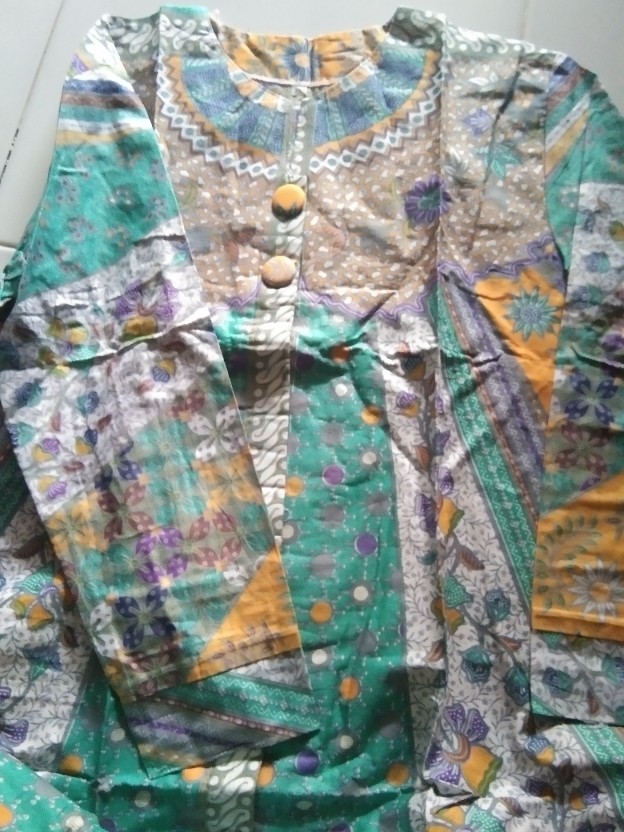 Tunik Batik Wanita Kancing Depan Baju Wanita Busui Jumbo
