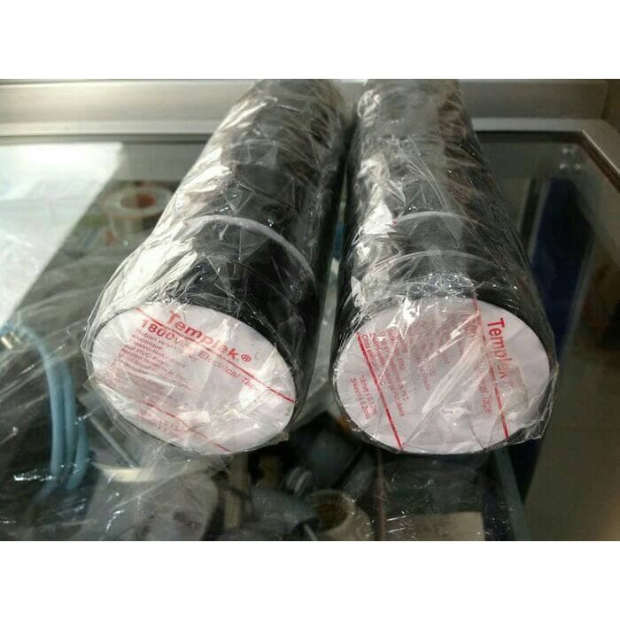 Isolasi Listrik Hitam Templek Bagus / Isolasi Kabel Electrical Tape