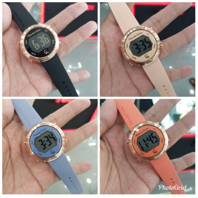 original Alexandre Christie Jam tangan Wanita AC9337 / ac 9337 digi ac