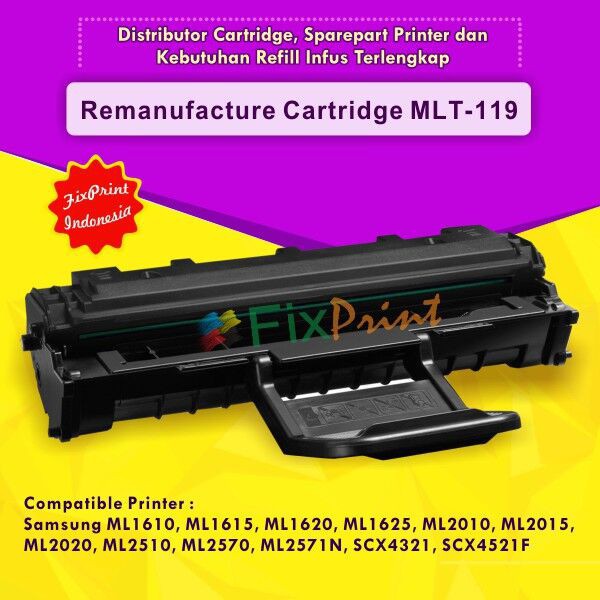 Remanufacture Cartridge Samsung MLT 119 MLT D119S  Cartridge ML 2010 ML 1610