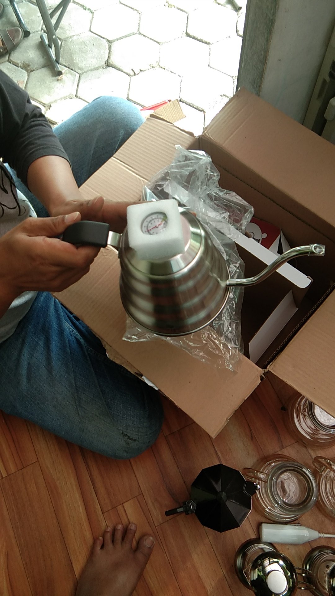 Onetwocups Coffee Maker Pot V60 Drip Teko 1200ml