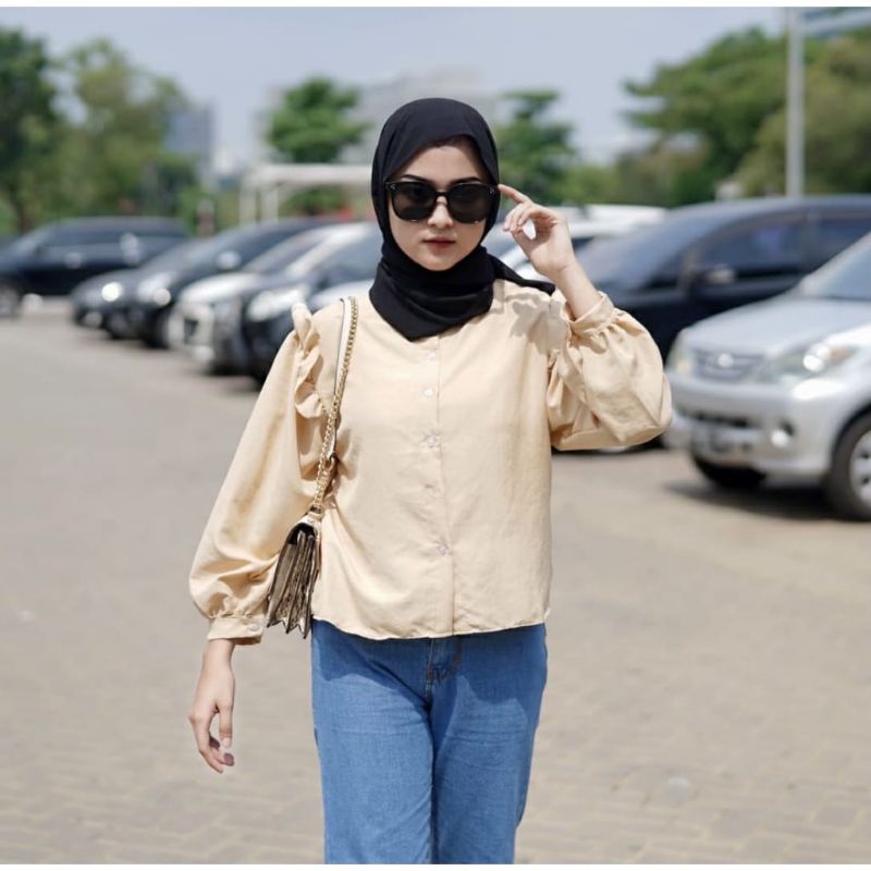 Kemeja Atasan Hara ruffle blouse | Atasan wanita new arrival