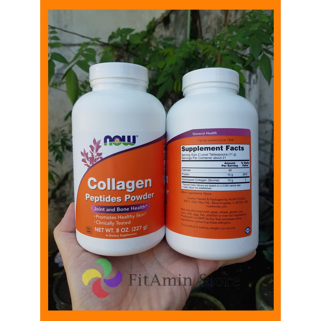 NOW Collagen Peptides Powder 227g Joint Bone Health bkn neocell Vital Protein Beauty Collagen