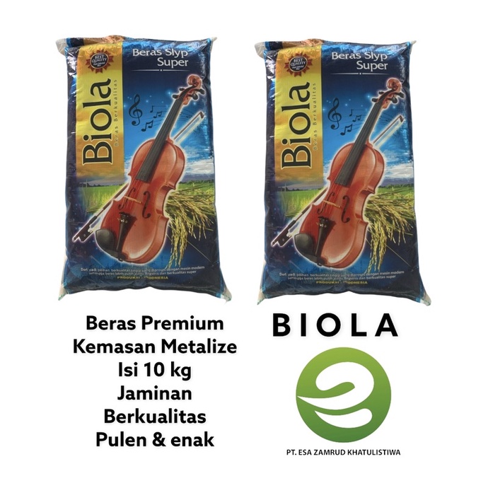 

Beras Premium Kepala SLYP Pulen Cap Biola 10kg