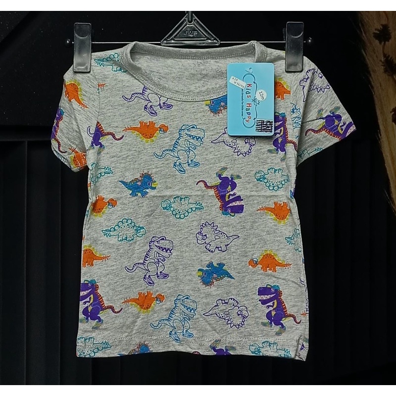 T-SHIRT DINO KIDS HAPPY | ATASAN PENDEK KIDS HAPPY